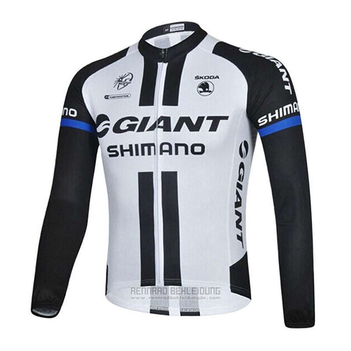 2021 Fahrradbekleidung Giant Alpecin Shwarz Wei Trikot Langarm und Tragerhose - zum Schließen ins Bild klicken